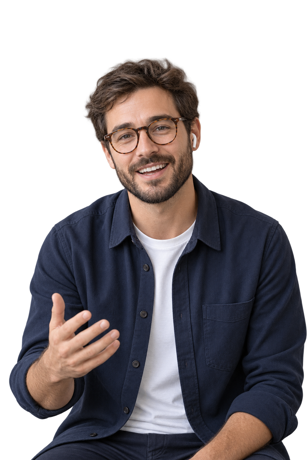 Fictional candidate ready for the next interview